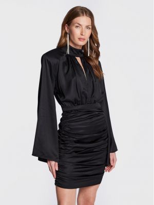 Коктейлна рокля slim Mvp Wardrobe черно