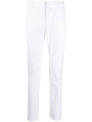 Pantalon chino slim en coton Dondup blanc