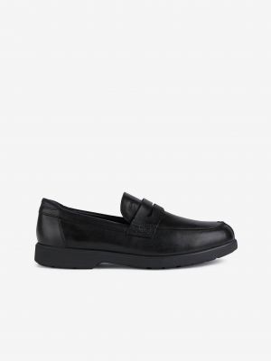 Pantofi loafer din piele Geox negru