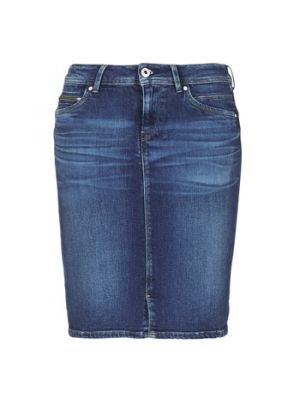 Gonna jeans Pepe Jeans blu