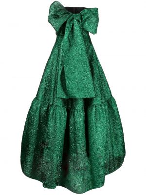 Sukienka wieczorowa z kokardką Bambah zielona