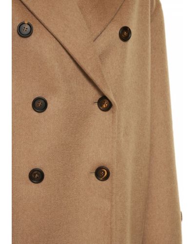 Kasmír rövid kabát Brunello Cucinelli barna