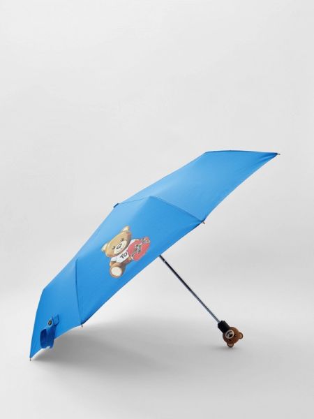 Зонт Moschino голубой