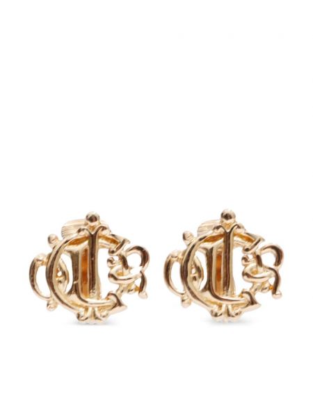Náušnice Christian Dior Pre-owned zlatá