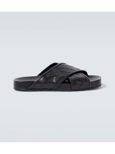 Sandalias de cuero Bottega Veneta negro