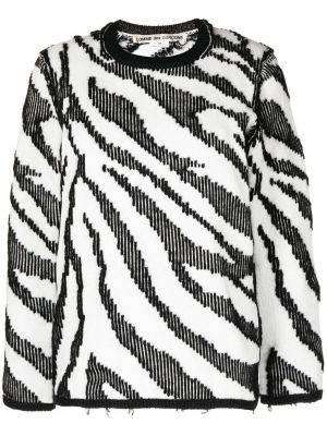 Пуловер с принт зебра Comme Des Garçons