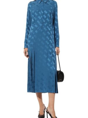 Шелковое платье Ports 1961 синее