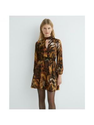 Mini vestido con estampado animal print Marciano By Guess marrón