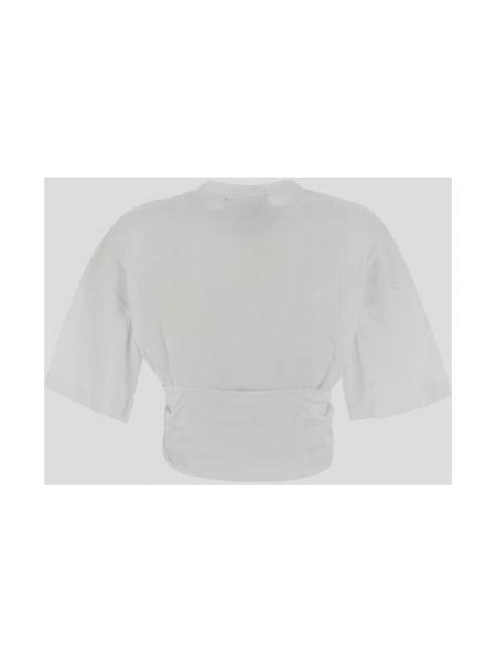 Camiseta de algodón Versace Jeans Couture blanco