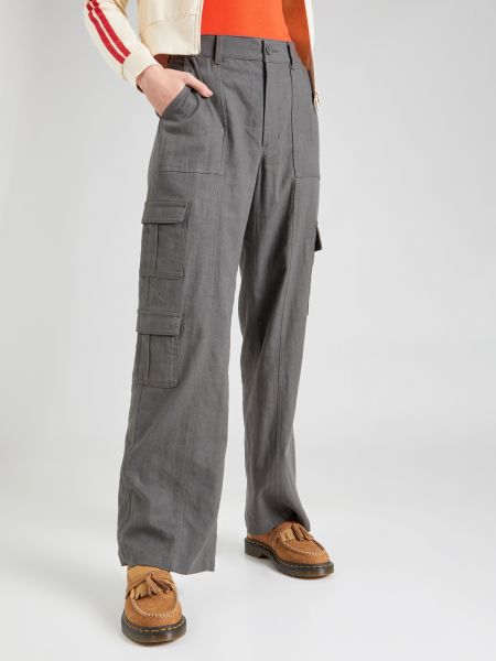 Pantaloni cargo Hollister grigio