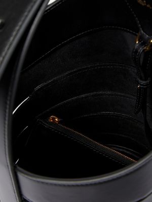 Kožená kabelka Alaã¯a čierna