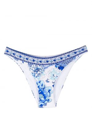 Bikini mit print mit kristallen Camilla blau