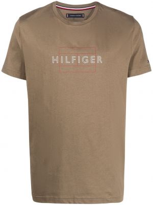 T-shirt mit print Tommy Hilfiger grün