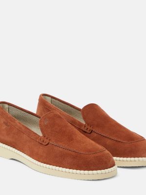 Pantofi loafer din piele de căprioară Hogan maro