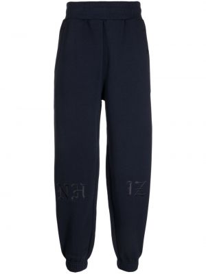 Pantalon de joggings brodé en jersey Izzue bleu