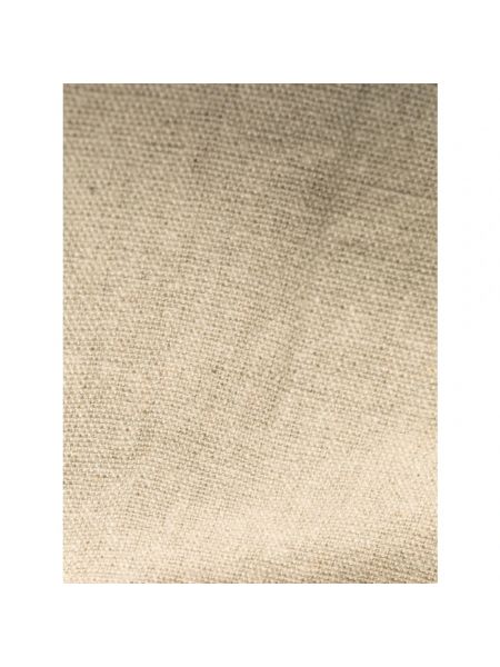 Pantalones de lino de algodón Jacquemus beige