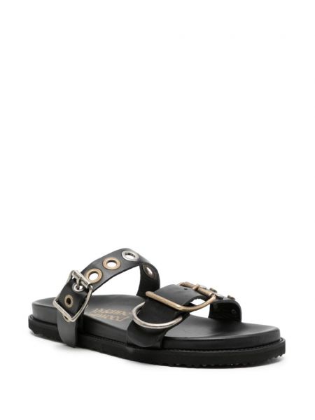 Kožené sandály Vivienne Westwood černé