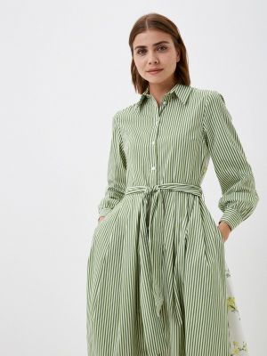 Платье-рубашка Imperial зеленое