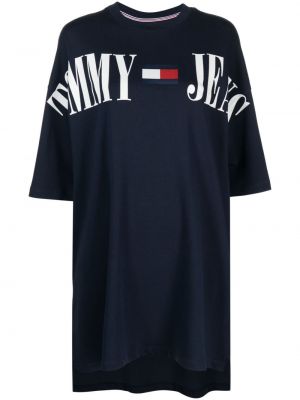T-shirt con stampa Tommy Jeans blu
