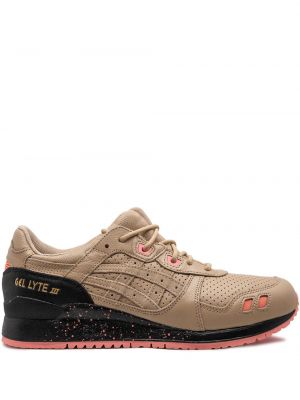 Sneaker mit schlangenmuster mit tiger streifen Asics Gel-Lyte beige