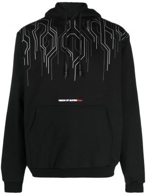 Jersey fleece hoodie mit print Vision Of Super schwarz