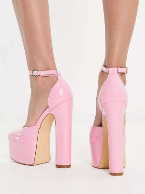 Туфли на каблуке на высоком каблуке на платформе Truffle Collection розовые