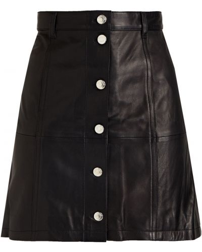 Černé mini sukně kožené Iro