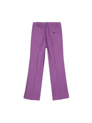 Pantalones de lino Alysi violeta
