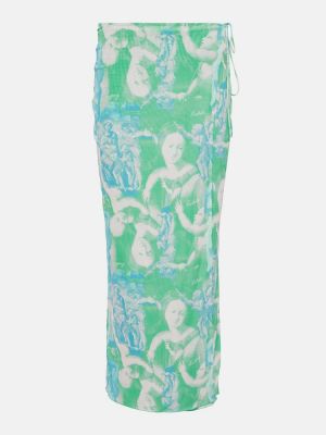 Mrežasta midi suknja s printom Rotate Birger Christensen