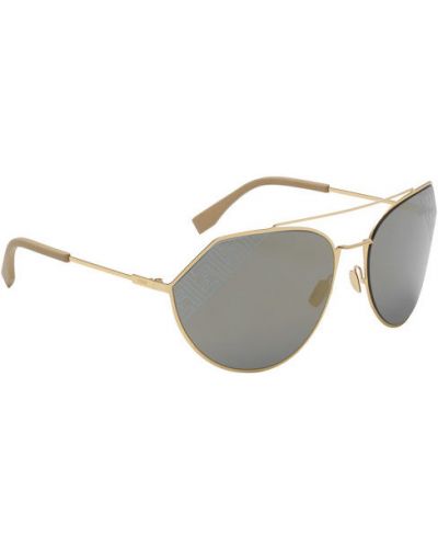 Okulary przeciwsłoneczne Fendi złote
