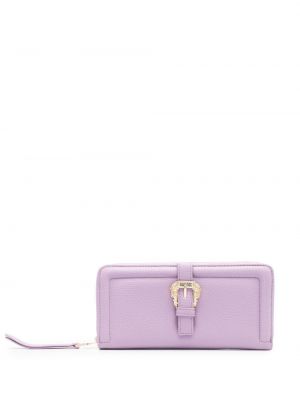 Peňaženka s prackou Versace Jeans Couture fialová