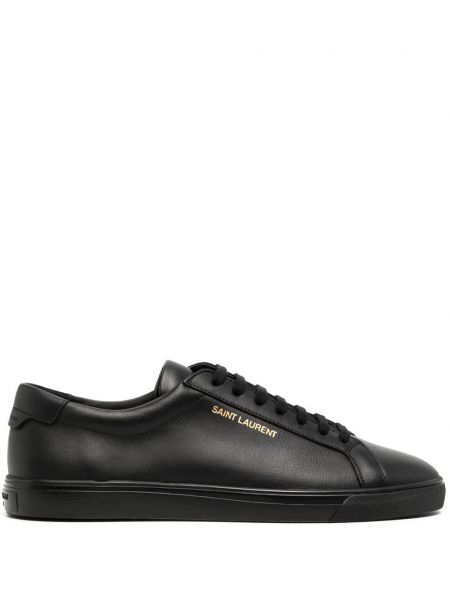 Læder sneakers Saint Laurent sort