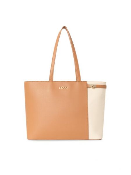 Τσάντα shopper Nobo καφέ