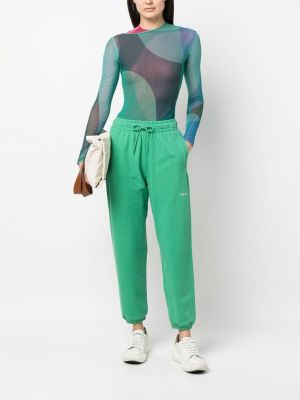 Sportovní kalhoty s výšivkou Rlx Ralph Lauren zelené