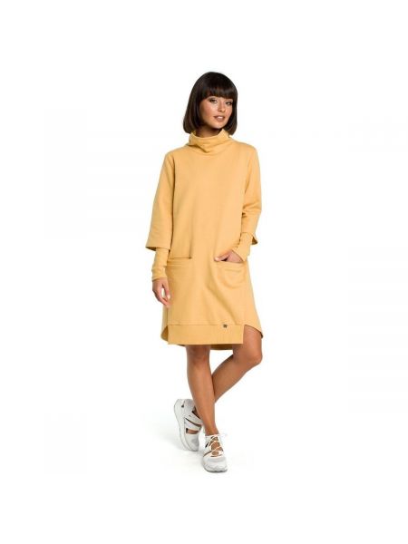 Mini šaty Bewear žluté