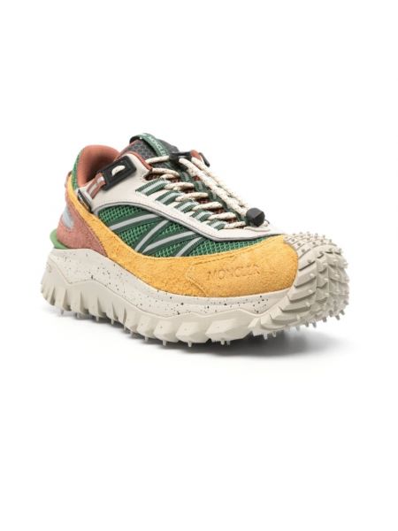 Sneakersy z siateczką Moncler zielone