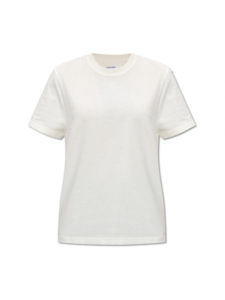 Biała koszulka bawełniana Bottega Veneta