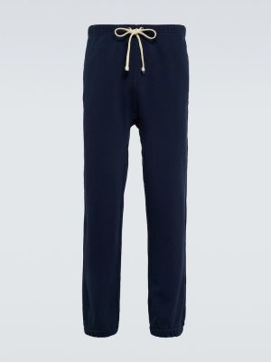 Pantaloni sport din fleece Polo Ralph Lauren albastru