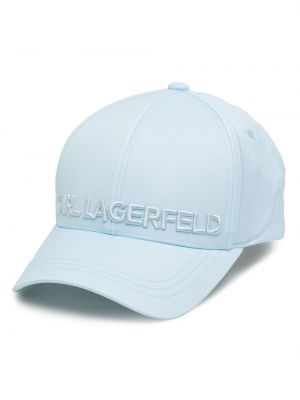 Cappello con visiera ricamato Karl Lagerfeld blu