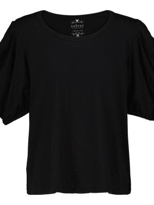 Хлопковая футболка Velvet, черный