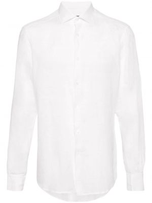 Λινό πουκάμισο Zegna λευκό