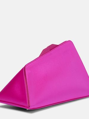 Svilena clutch torbica The Attico ružičasta