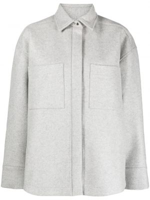 Plstěný kabát Armarium šedý