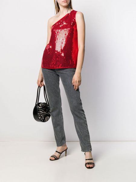 Blusa con lentejuelas Dolce & Gabbana Pre-owned rojo