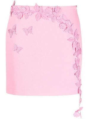 Floral mini skjørt Blumarine rosa