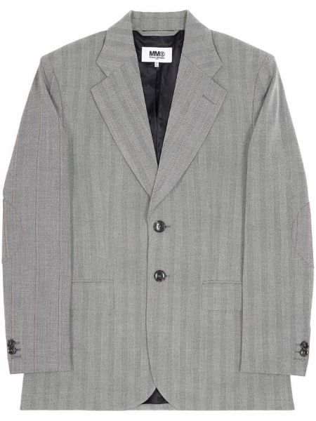 Randig blazer Mm6 Maison Margiela grå