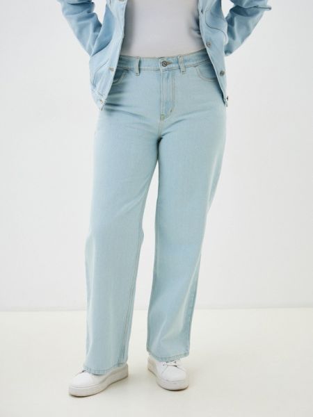 Прямые джинсы Modress голубые