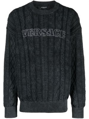 Haftowany sweter Versace