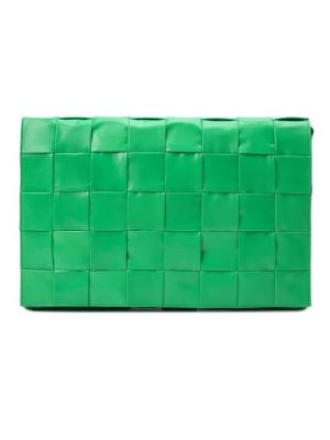 Кожаная сумка Bottega Veneta зеленая
