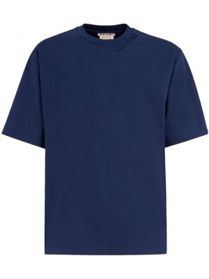 Kokvilnas t-krekls Marni zils